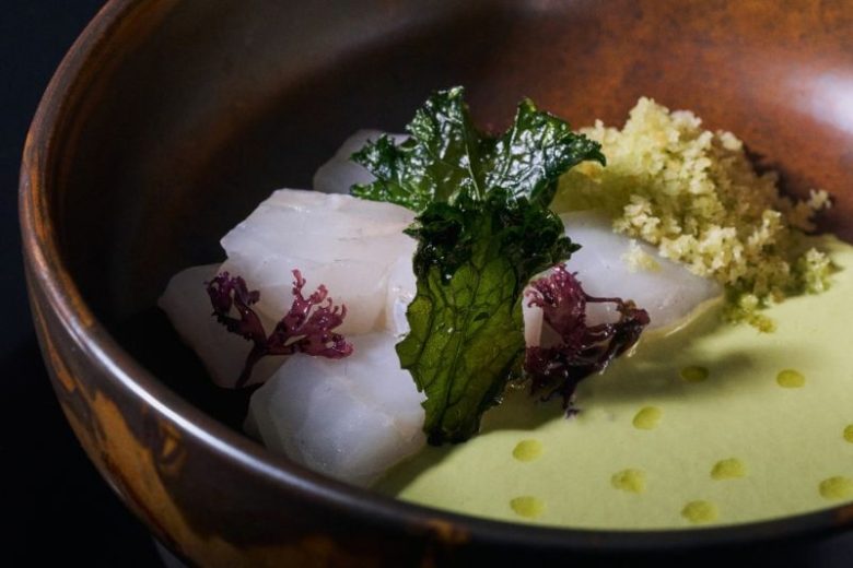 Tartare de turbot en saumure