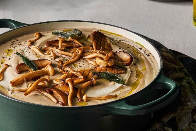 Velouté de champignons à la crème