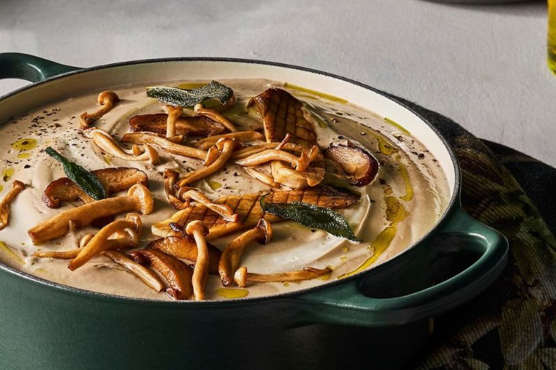 Velouté de champignons à la crème
