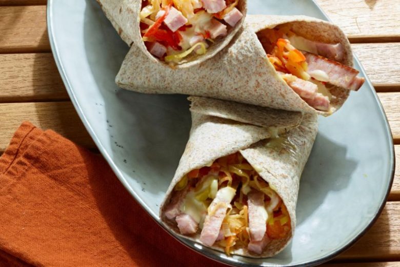 Wraps à la saucisse de Morteau