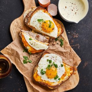 Lamb Croque Madame recipe