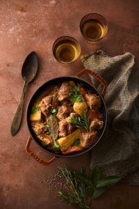 recipe for Autumn casserole with veal collar