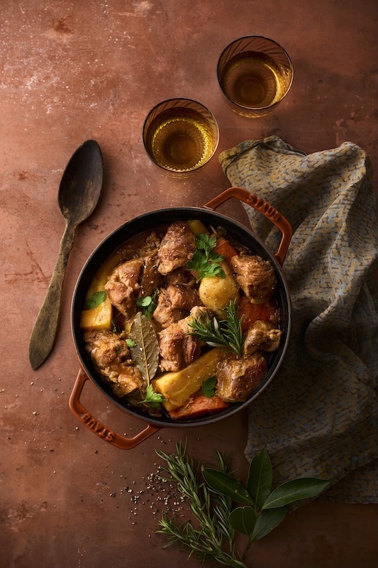 recette de Cocotte d’automne au collier de veau