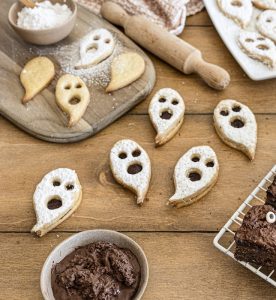ghost shortbread recipe with chocolate mousse