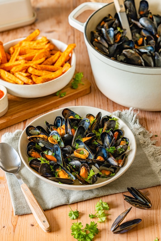 recette de Moules marinières revisitées