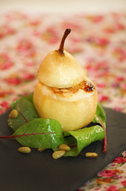 recette de Poire rôtie au Banon