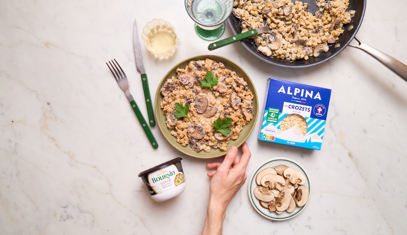 recette de Risotto de crozets aux champignons et truffe