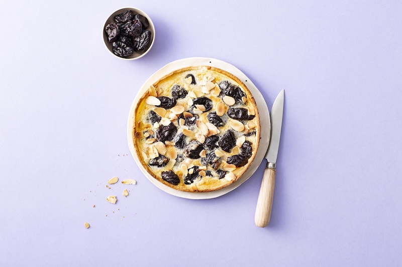 recette de Tarte amandine aux pruneaux
