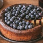 Cheesecake à la compotée de myrtilles