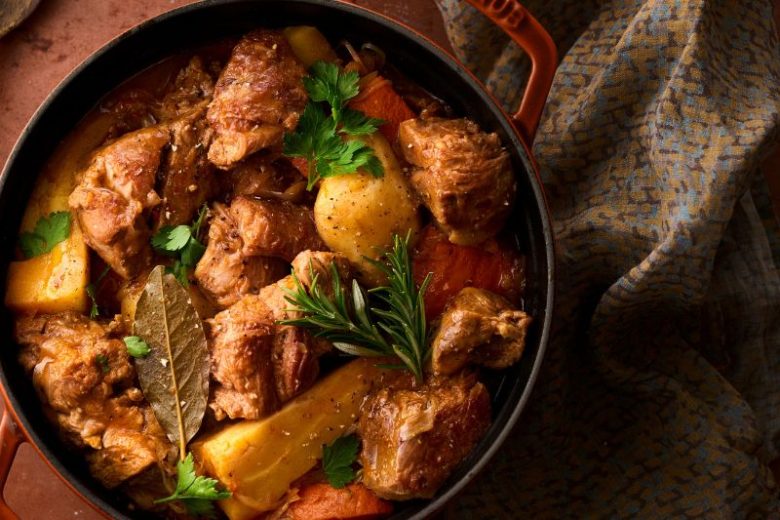 Cocotte d’automne au collier de veau