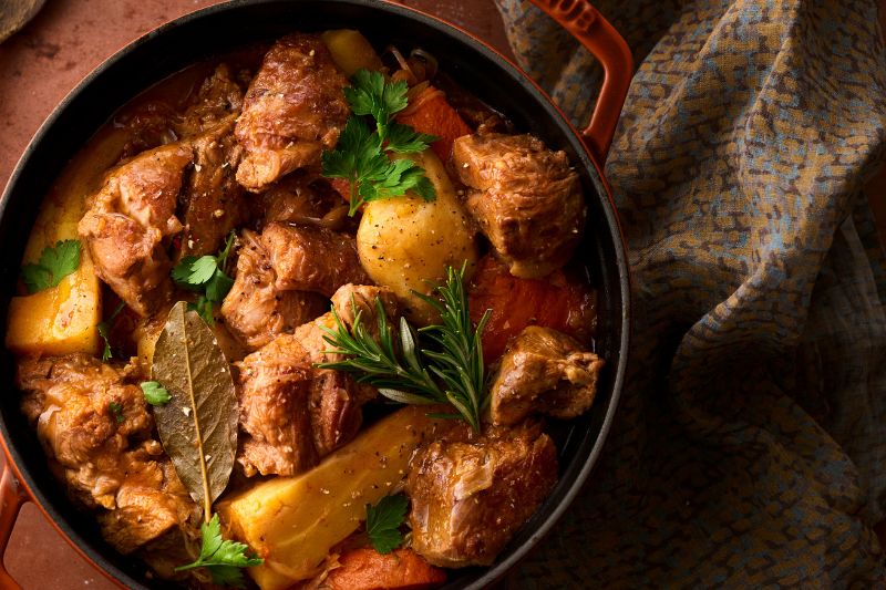 Cocotte d’automne au collier de veau