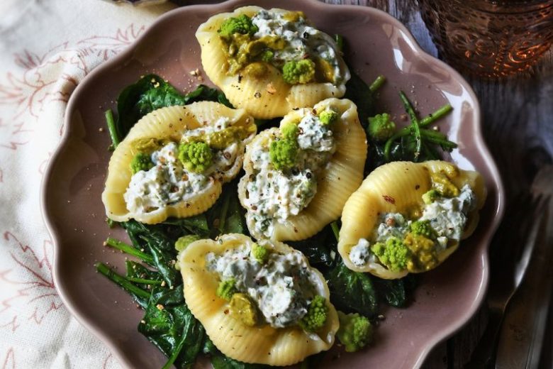 Conchiglioni farcis à l’Ossau-Iraty