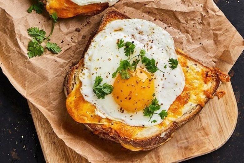 Croque-madame à l’agneau