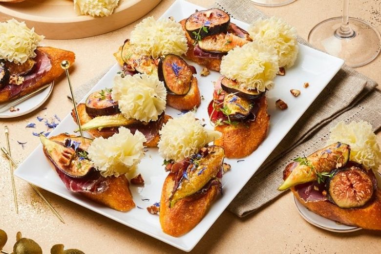 Crostinis aux figues et à la Tête de Moine