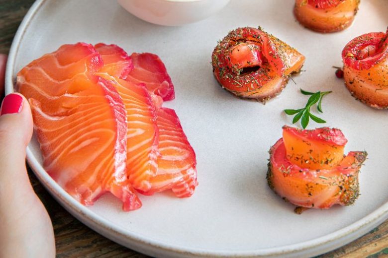 Saumon gravlax au timur