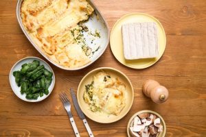 Lasagna recipe with Pont-l'Evêque