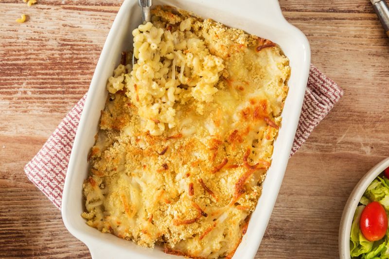 Mac & cheese chèvre et mozzarella