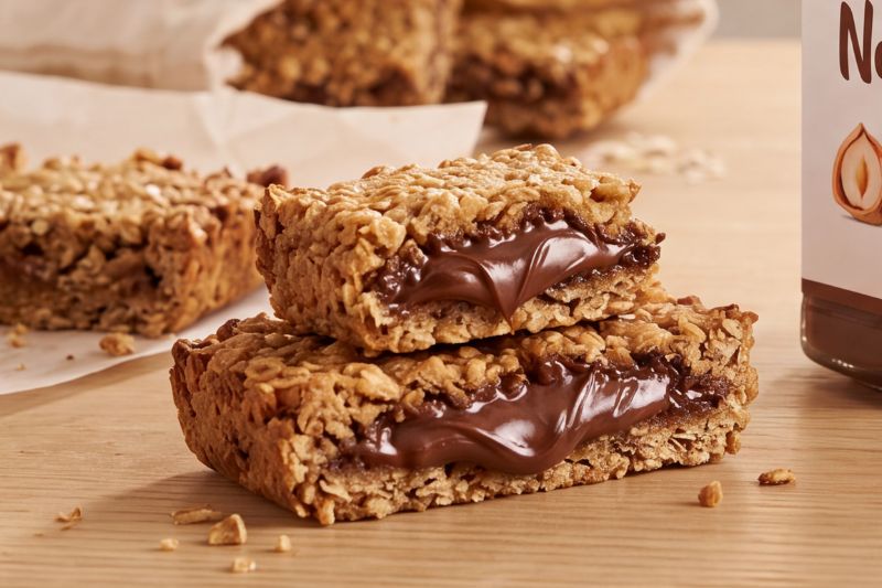 Carrés d’avoine à la Nocciolata Originale