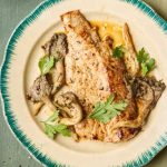 Noix de veau poêlée aux pleurotes