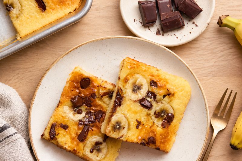 Pancake géant choco-banane