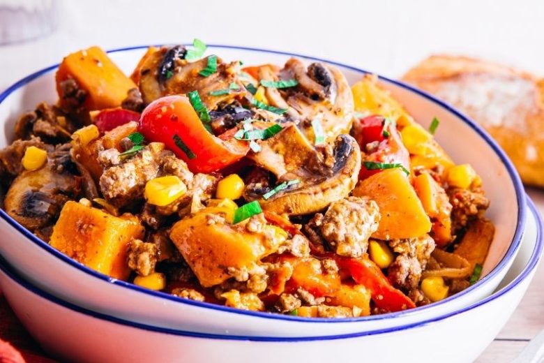 Poêlée de steak haché
