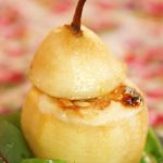 Poire rôtie au Banon