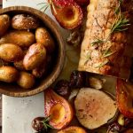 Rôti de veau aux châtaignes et poires