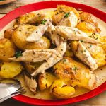 Smashed potatoes aux maquereaux à la moutarde