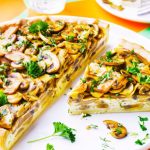 Tarte aux champignons et au Comté
