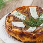 Tatin de fenouil à la brique de chèvre